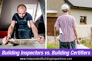 difference between building inspectors and building certifiers